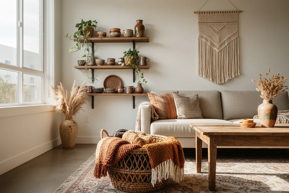 Бохо интериорът през 2026: домът като пътуване